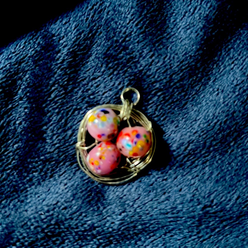 Speckled eggs Charm